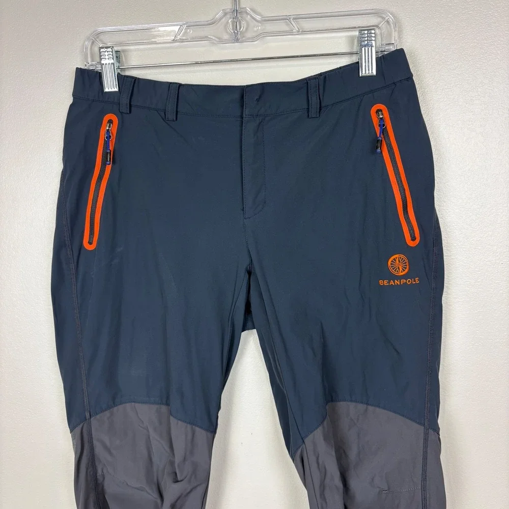 Beanpole Womens Hiking Climbing Pants Size S Gray Mixed Fabric Stretchy Gropcore